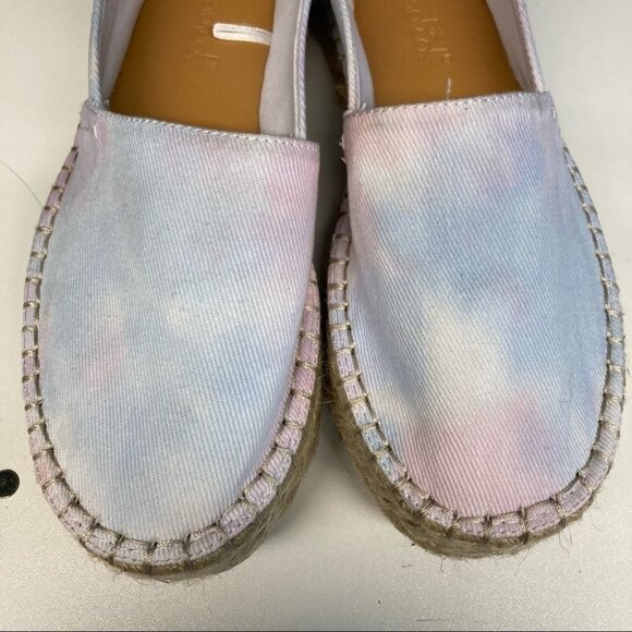SPLENDID Sz 8.5 Laney Pastel Tie Dye Espadrilles - Picture 4 of 12
